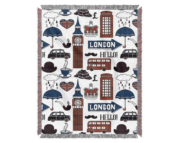 Always Bring An Umbrella Woven Blanket
