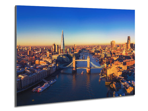 Sunrise Over The Metal Print