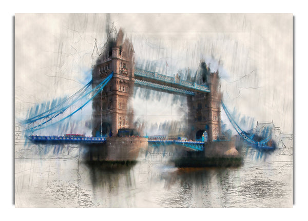 Tower Bridge Aquarell