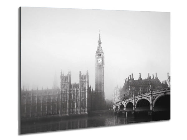 Morning Mist Over London T Metal Print