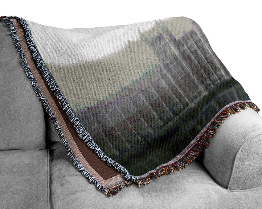 Morning Mist Over London T Woven Blanket