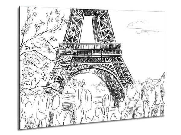 Eiffel Tower Close Up 1 Metal Print