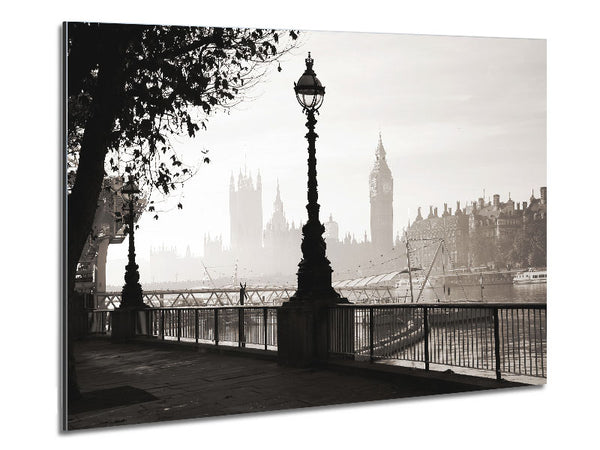 Mist Over The City 1 Metal Print