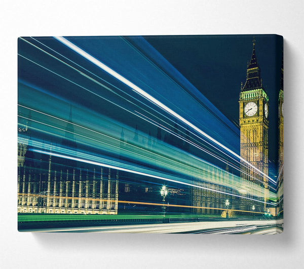  A Canvas Print of Big Ben Speed Of Light 6 Canvas Print