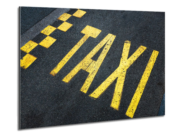 Taxi Spot Metal Print
