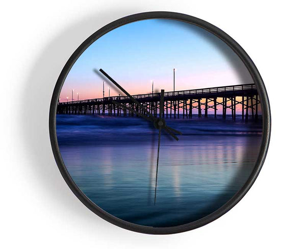 Pier Twilight Clock - Wallart-Direct UK