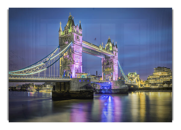 Tower Bridge – Rosa Leuchten