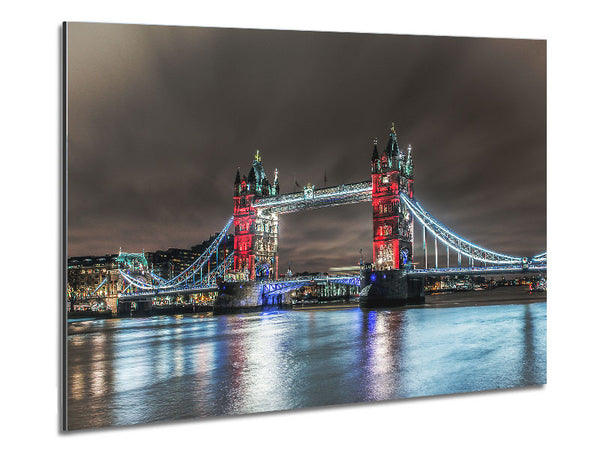 Chocolate Skies Over Tower Metal Print