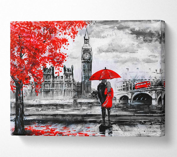  A Canvas Print of Romantic Big Ben Walk Canvas Art