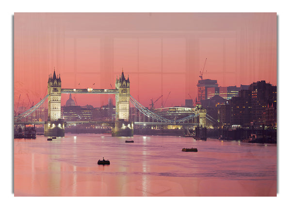 Pink Nights Through The Tower Bridge