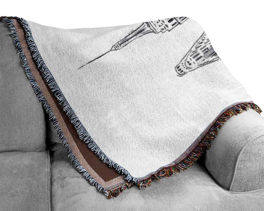 Outline Of NYC Woven Blanket