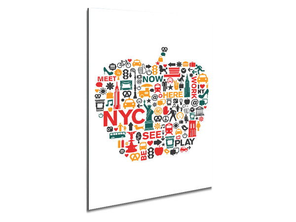 The Big Apple Sightseeing Metal Print
