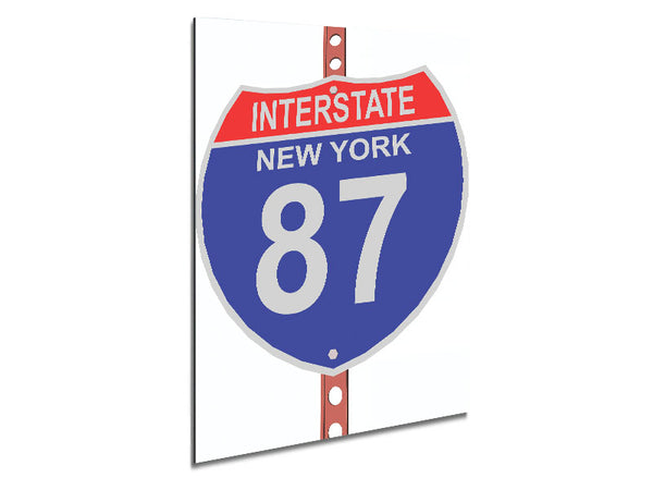 Interstate 87 Sign Metal Print