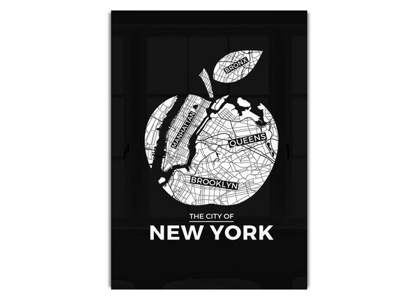 Retro map Of The City 10