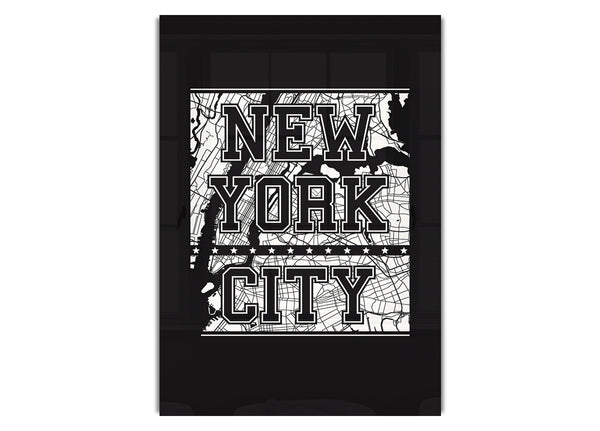 Retro map Of The City 7