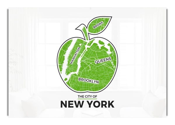 Retro map Of The City 11