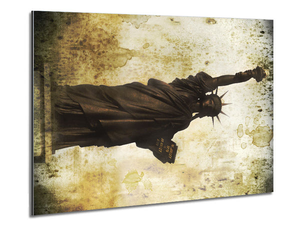 Vintage Statue of Liberty Metal Print