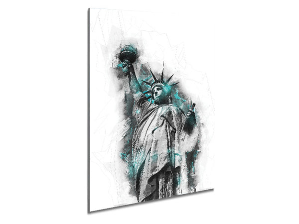 Statue of Liberty Blues Metal Print