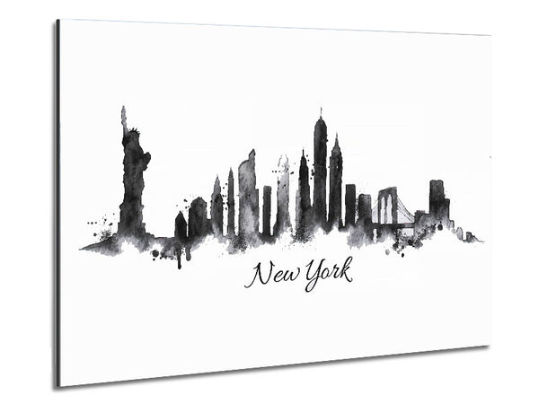 Outline Of The City 10 Metal Print