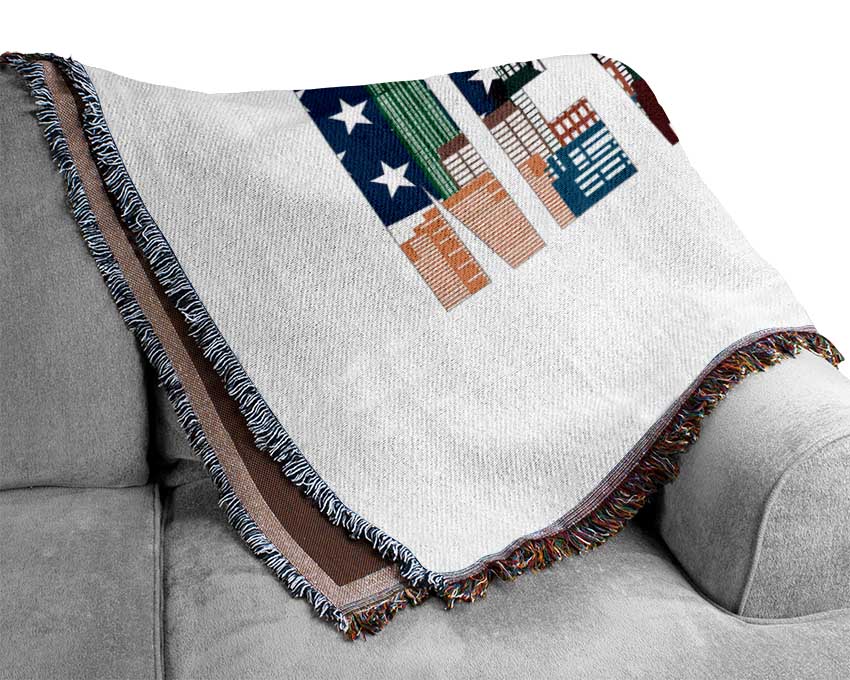NYC Sign Woven Blanket