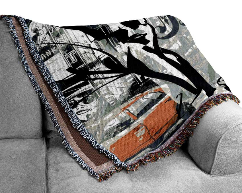 Jazz In NYC Woven Blanket