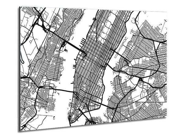 City Map Metal Print