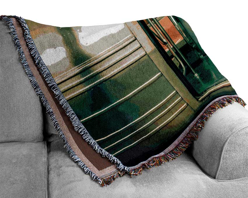 Subway Train Woven Blanket