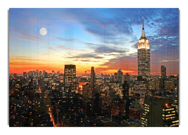 Moonlit Empire State Building