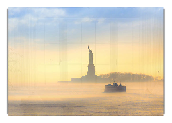 Mist Over The Statue Of Liberty