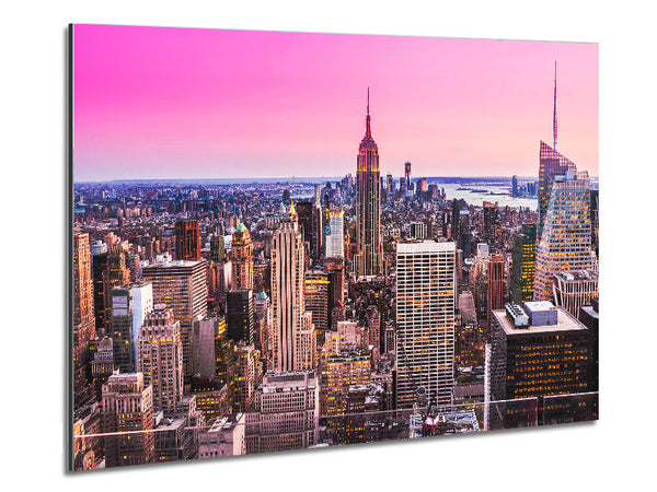 Stadt in Pink