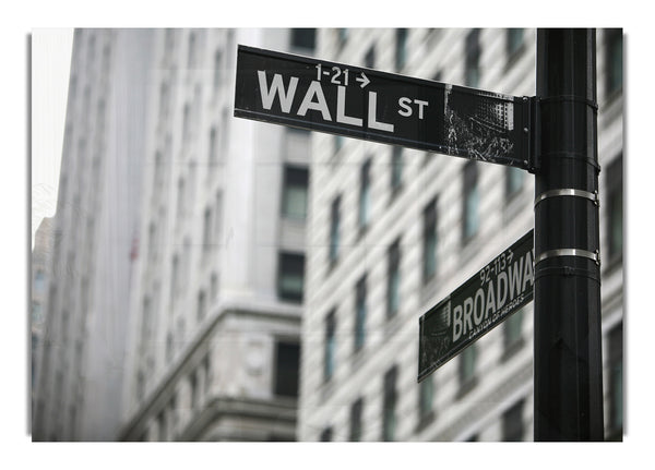 Wall Street und Broadway Schilder