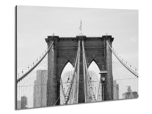 Structure Of Brooklyn Bridge 2 Metal Print