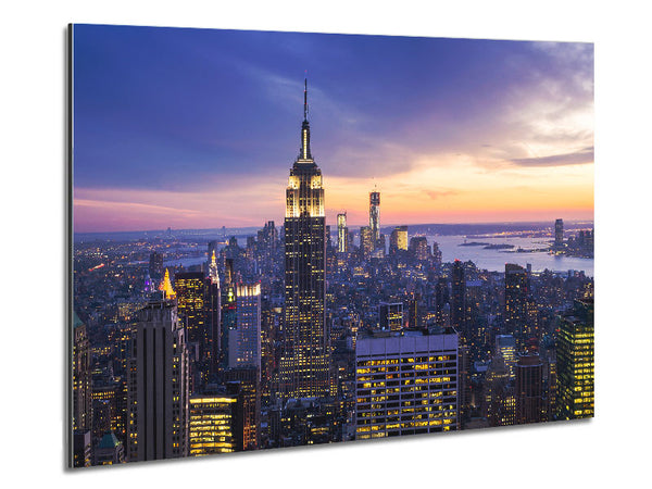 Funkelnde Lichter des Big Apple