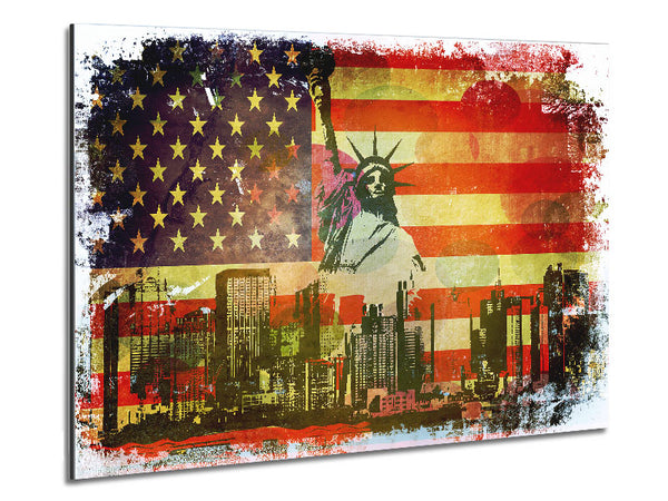 Amerikanische Flagge NYC