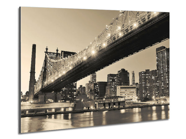 Queensboro Bridge Twilight Metal Print