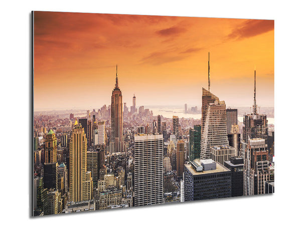 East River Sunrise Metal Print
