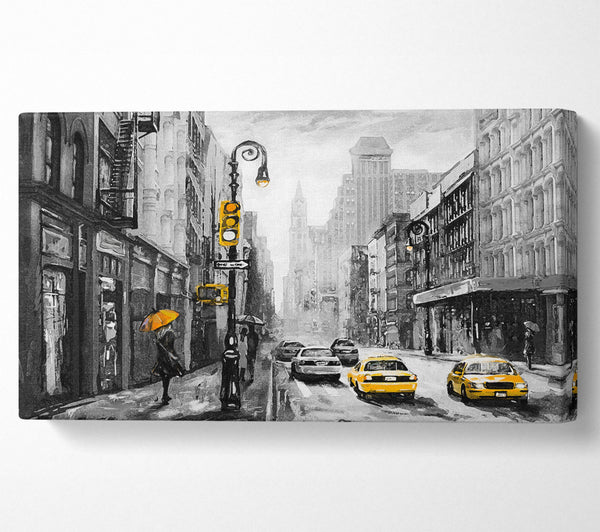 Gelbe Taxis in den Straßen von NYC