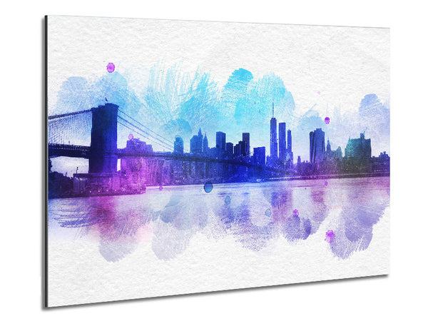 Retro NYC Metal Print