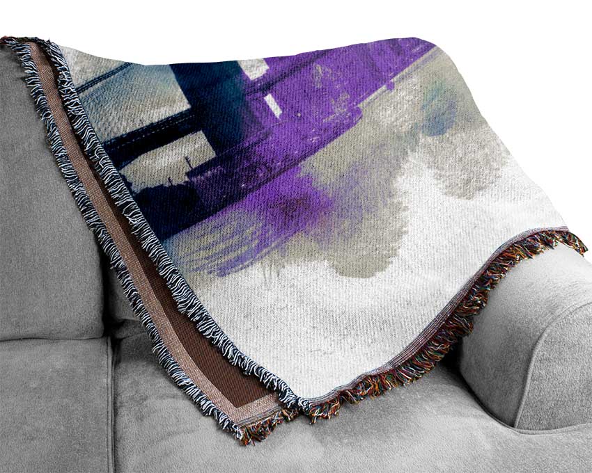 Retro NYC Woven Blanket
