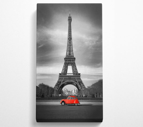 Eiffelturm, rotes Auto