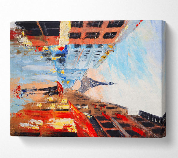  A Canvas Print of Eiffel Tower Streets 16 Canvas Wall Art