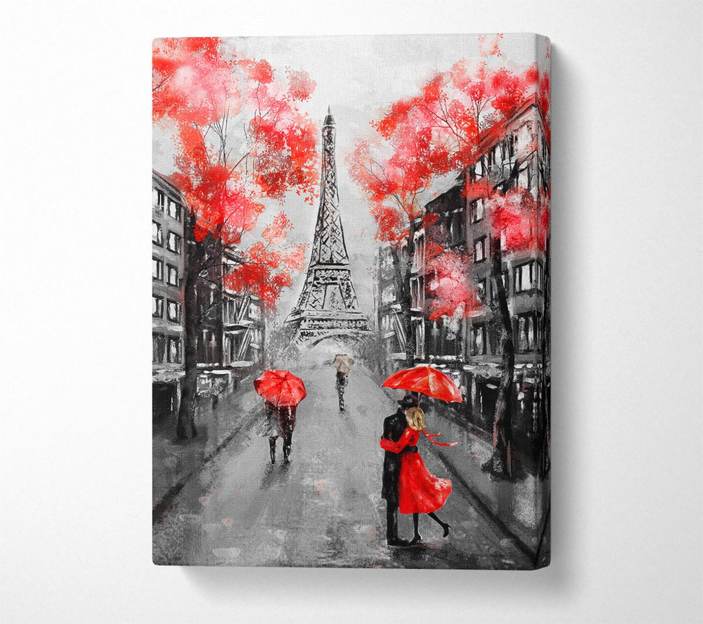 Picture of Eiffel Tower Streets 17 Canvas Print Wall Art