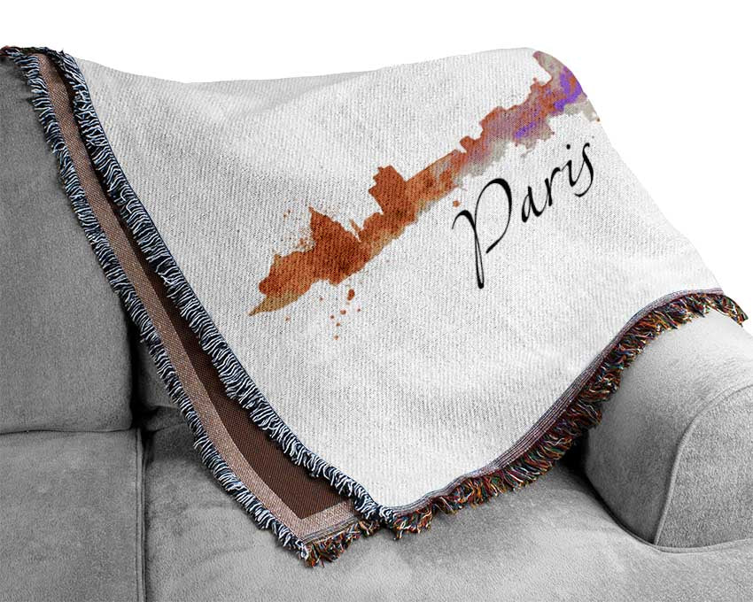 Eiffel Tower France 3 Woven Blanket