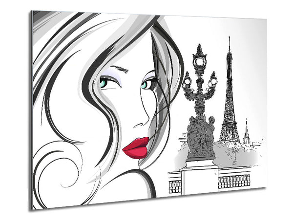 Eiffel Tower Chic 6 Metal Print