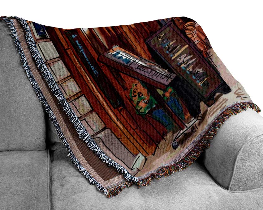 Things To Do In The City 9 Woven Blanket