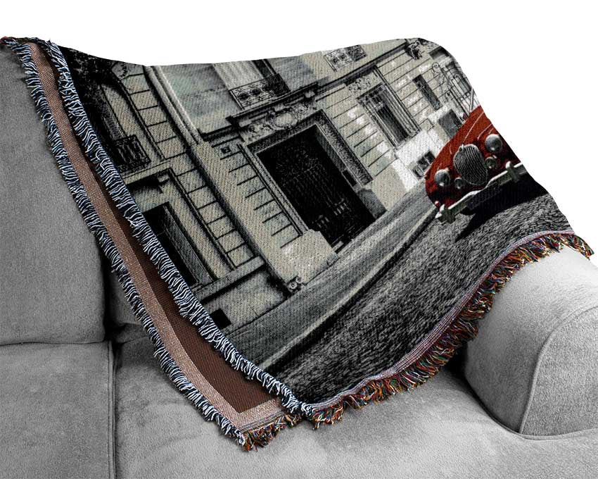 Eiffel Tower Streets 7 Woven Blanket