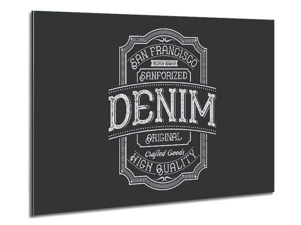 Denim Poster Metal Print