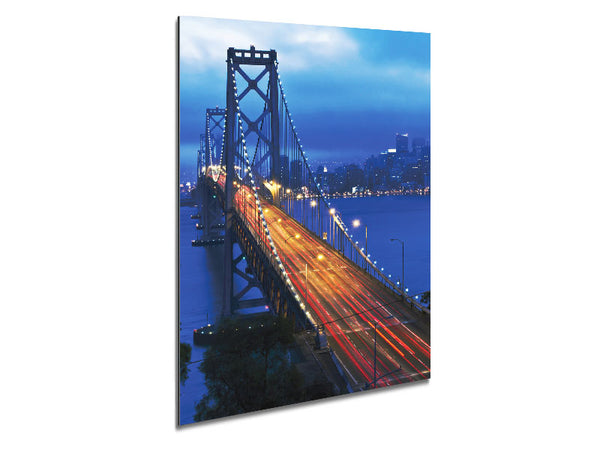 Golden Gate Bridge Blues Metal Print
