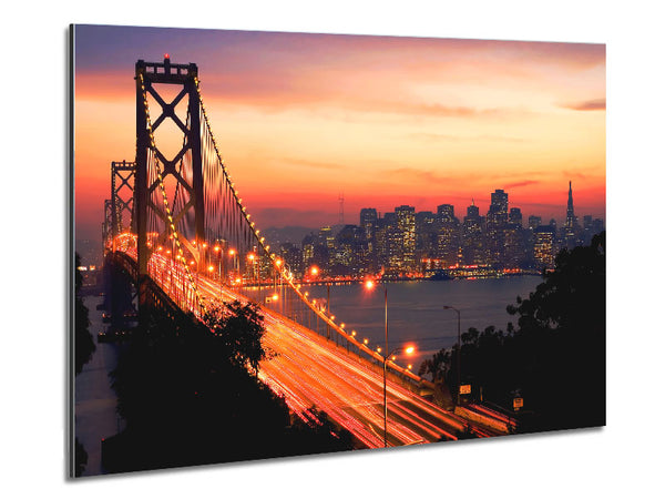 Golden Gate Bridge To The City Metal Print