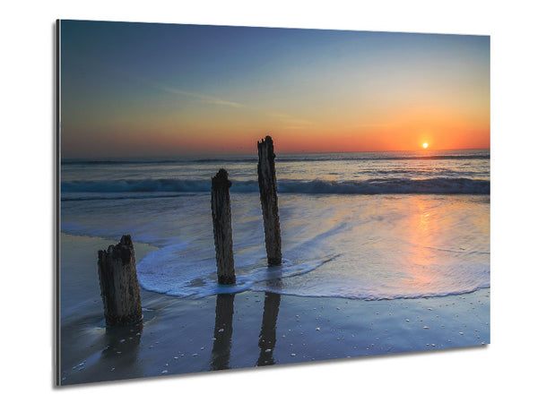 Californian Ocean Metal Print